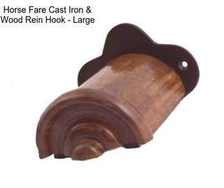 Horse Fare Cast Iron & Wood Rein Hook - Large