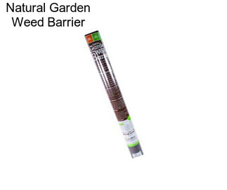 Natural Garden Weed Barrier