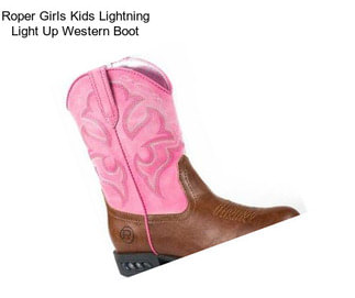 Roper Girls Kids Lightning Light Up Western Boot