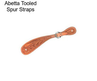 Abetta Tooled Spur Straps