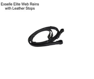 Exselle Elite Web Reins with Leather Stops