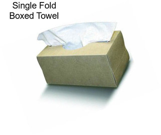 Single Fold Boxed Towel