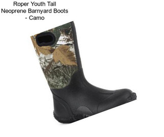 Roper Youth Tall Neoprene Barnyard Boots - Camo