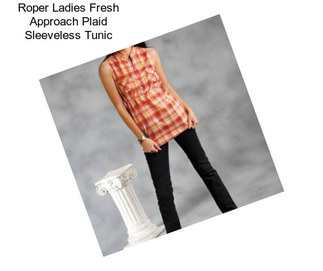 Roper Ladies Fresh Approach Plaid Sleeveless Tunic