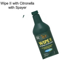 Wipe II with Citronella with Spayer