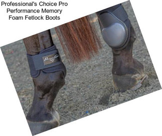 Professional\'s Choice Pro Performance Memory Foam Fetlock Boots