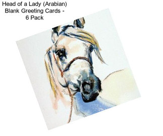 Head of a Lady (Arabian) Blank Greeting Cards - 6 Pack