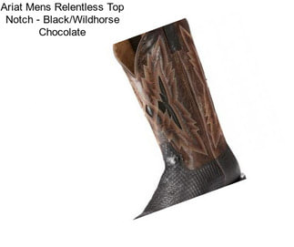 Ariat Mens Relentless Top Notch - Black/Wildhorse Chocolate