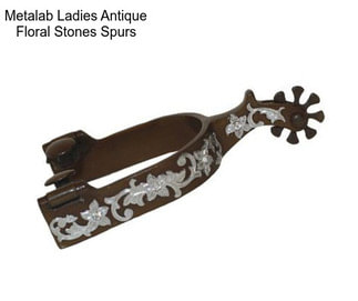 Metalab Ladies Antique Floral Stones Spurs