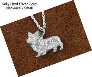 Kelly Herd Silver Corgi Necklace - Small