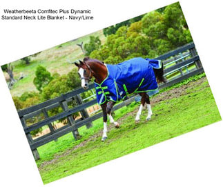 Weatherbeeta Comfitec Plus Dynamic Standard Neck Lite Blanket - Navy/Lime