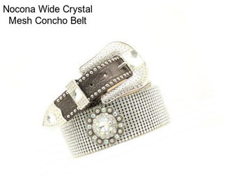 Nocona Wide Crystal Mesh Concho Belt