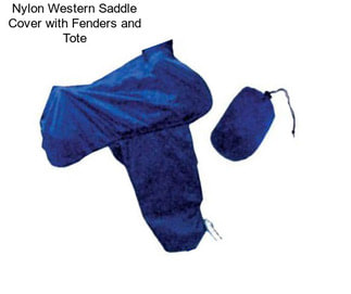 Nylon Western Saddle Cover with Fenders and Tote