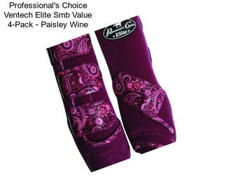 Professional\'s Choice Ventech Elite Smb Value 4-Pack - Paisley Wine