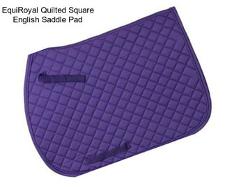 EquiRoyal Quilted Square English Saddle Pad