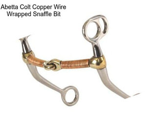 Abetta Colt Copper Wire Wrapped Snaffle Bit