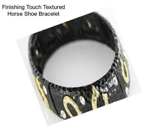 Finishing Touch Textured Horse Shoe Bracelet