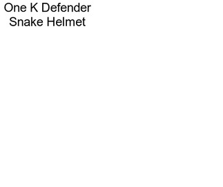 One K Defender Snake Helmet