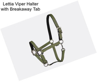 Lettia Viper Halter with Breakaway Tab