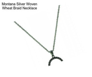Montana Silver Woven Wheat Braid Necklace