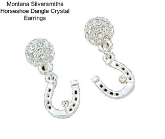 Montana Silversmiths Horseshoe Dangle Crystal Earrings
