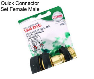 Quick Connector Set Female Male