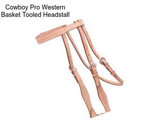 Cowboy Pro Western Basket Tooled Headstall