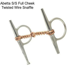 Abetta S/S Full Cheek Twisted Wire Snaffle