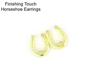Finishing Touch Horseshoe Earrings