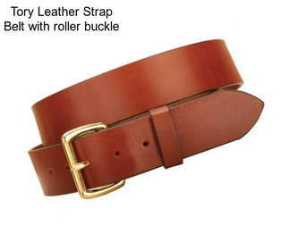 Tory Leather Strap Belt with roller buckle