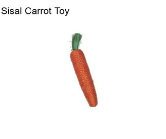 Sisal Carrot Toy