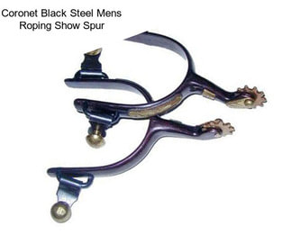 Coronet Black Steel Mens Roping Show Spur