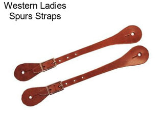 Western Ladies Spurs Straps