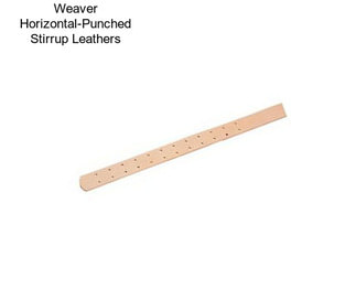 Weaver Horizontal-Punched Stirrup Leathers