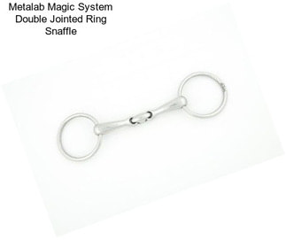 Metalab Magic System Double Jointed Ring Snaffle