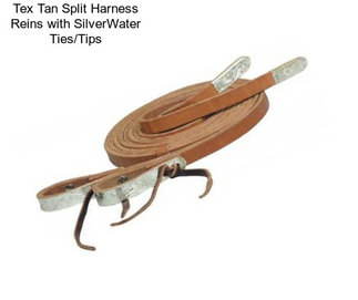 Tex Tan Split Harness Reins with SilverWater Ties/Tips