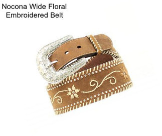 Nocona Wide Floral Embroidered Belt