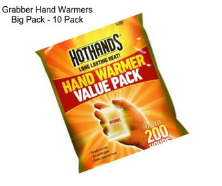 Grabber Hand Warmers Big Pack - 10 Pack