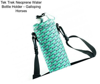 Tek Trek Neoprene Water Bottle Holder - Galloping Horses