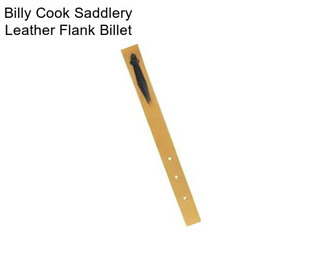 Billy Cook Saddlery Leather Flank Billet