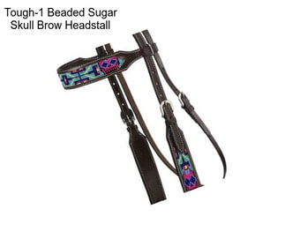 Tough-1 Beaded Sugar Skull Brow Headstall