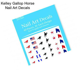 Kelley Gallop Horse Nail Art Decals