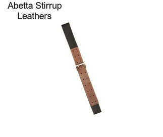 Abetta Stirrup Leathers