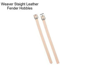 Weaver Staight Leather Fender Hobbles