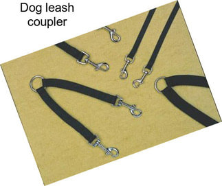 Dog leash coupler