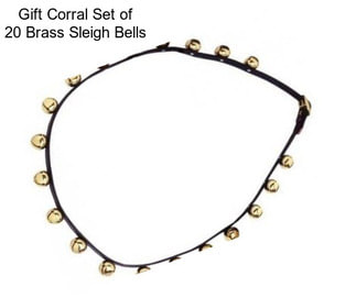 Gift Corral Set of 20 Brass Sleigh Bells