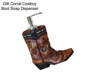 Gift Corral Cowboy Boot Soap Dispenser