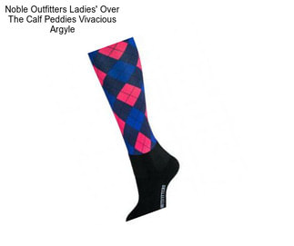 Noble Outfitters Ladies\' Over The Calf Peddies Vivacious Argyle