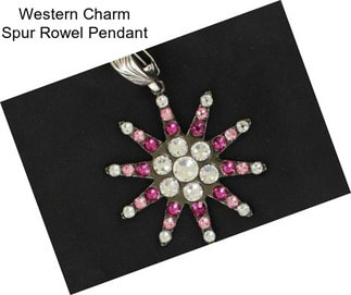 Western Charm Spur Rowel Pendant