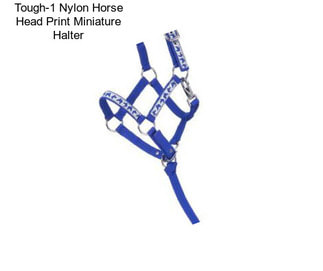 Tough-1 Nylon Horse Head Print Miniature Halter